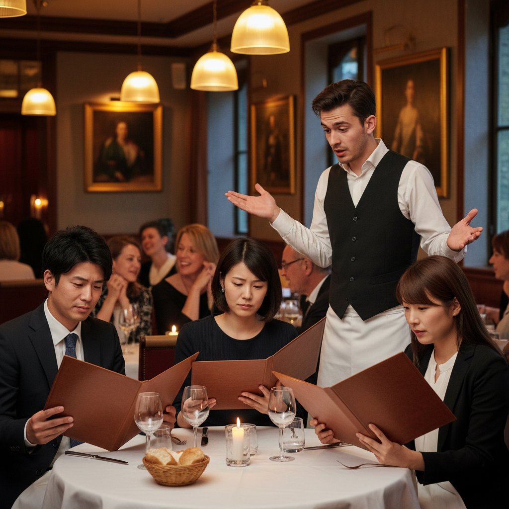 Serveur et clients japonais